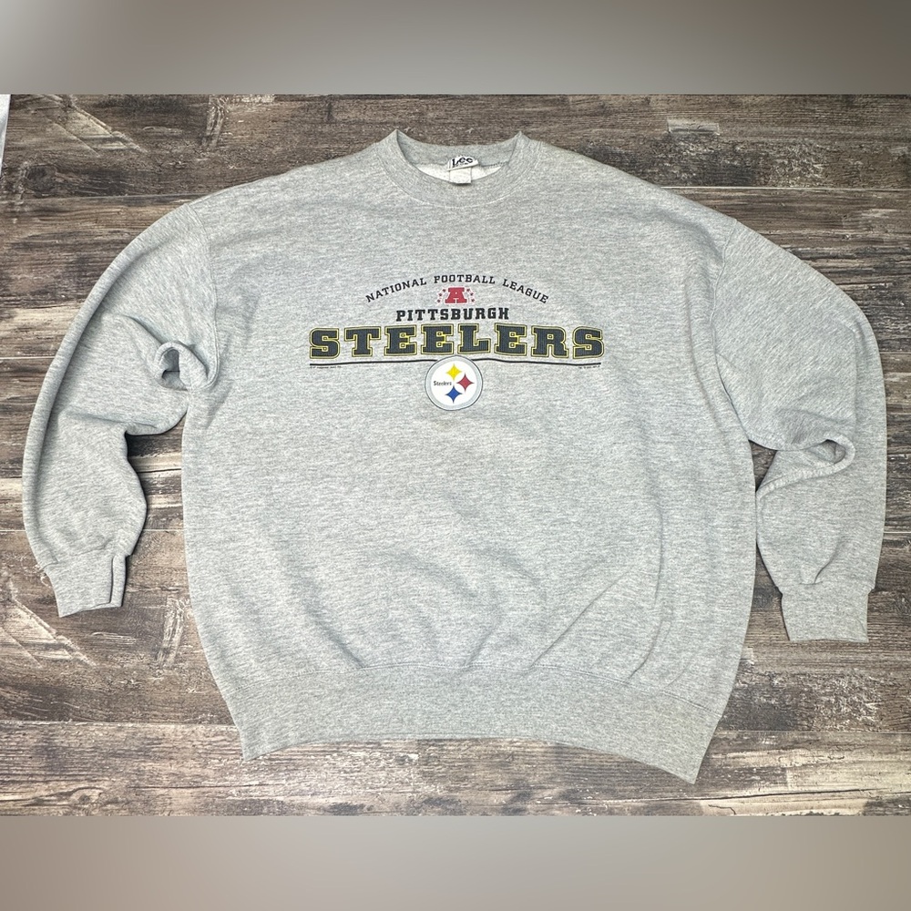 Vintage - Y2K Pittsburgh Steelers Sweatshirt Lee Sport NFL Crewneck - 2XL - GUC